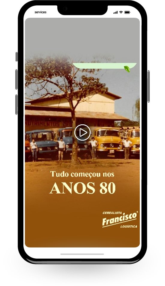 Exemplo de conteúdo desenvolvido para o Instagram da Cerealista Francisco Logística