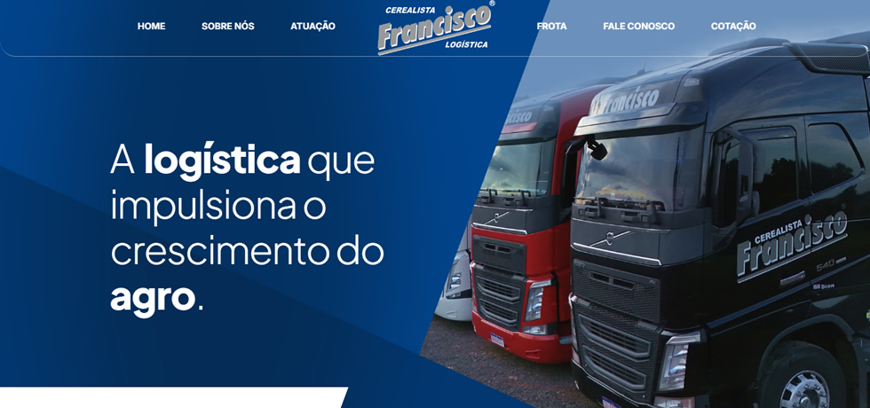 Site da Cerealista Francisco Logística